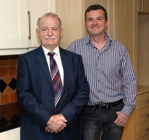 Declan and Barry. Award Bedrooms and Kitchens, Walkinstown, Dublin Suppliers of fitted kithens, kitchen cabinets, kitchen designs, kitchen prices.